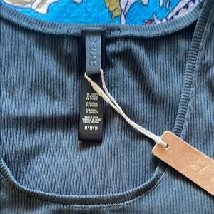 COPY - COPY - SKIMS Fitted Green Tank Top